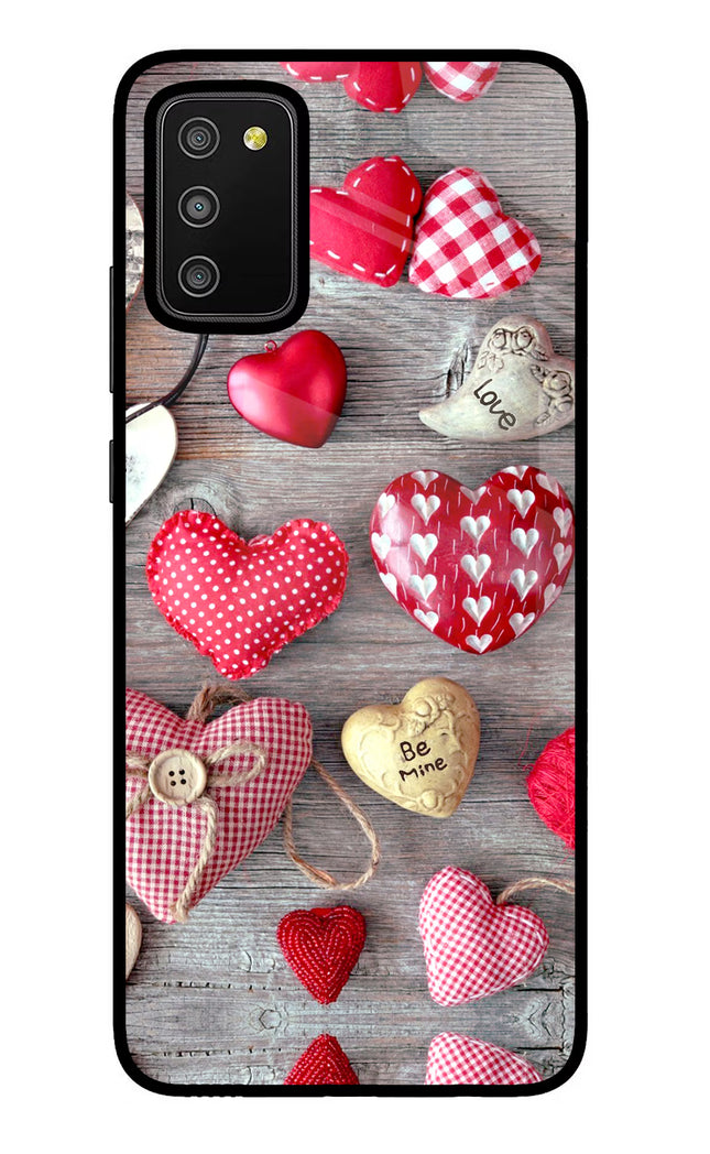 Love Wallpaper Samsung M02s Glass Case