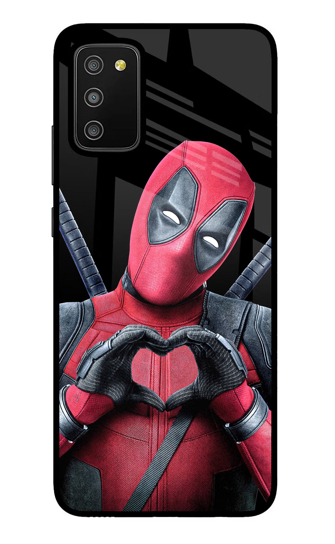 Deadpool Samsung M02s Glass Case