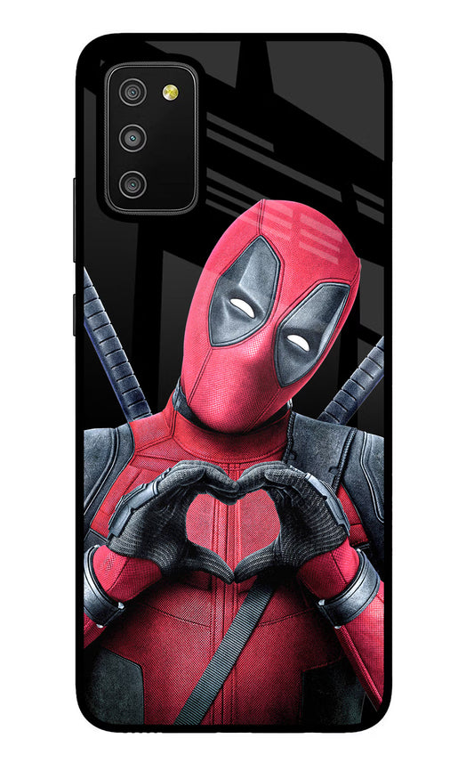 Deadpool Samsung M02s Glass Case
