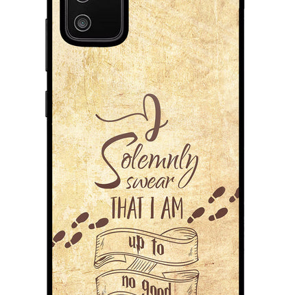 I Solemnly swear that i up to no good Samsung M02s Glass Case