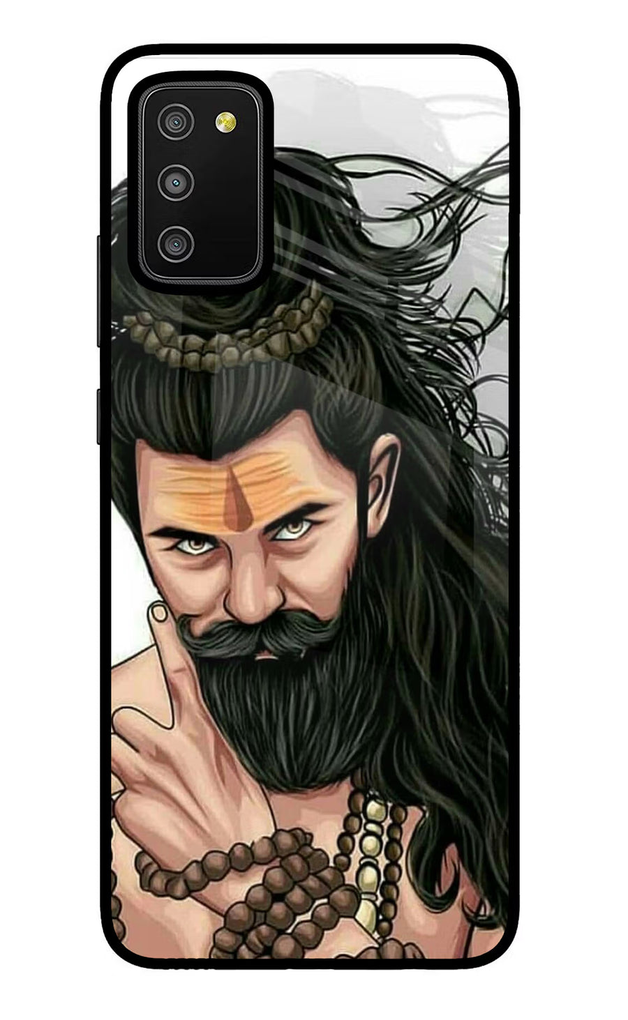 Mahadev Samsung M02s Back Cover, Glass case