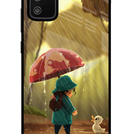Rainy Day Samsung M02s Glass Case