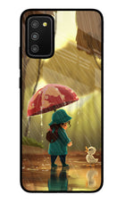 Rainy Day Samsung M02s Glass Case