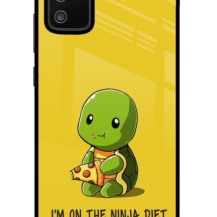 I'm on Ninja Diet Samsung M02s Glass Case Back Cover by Casekaro