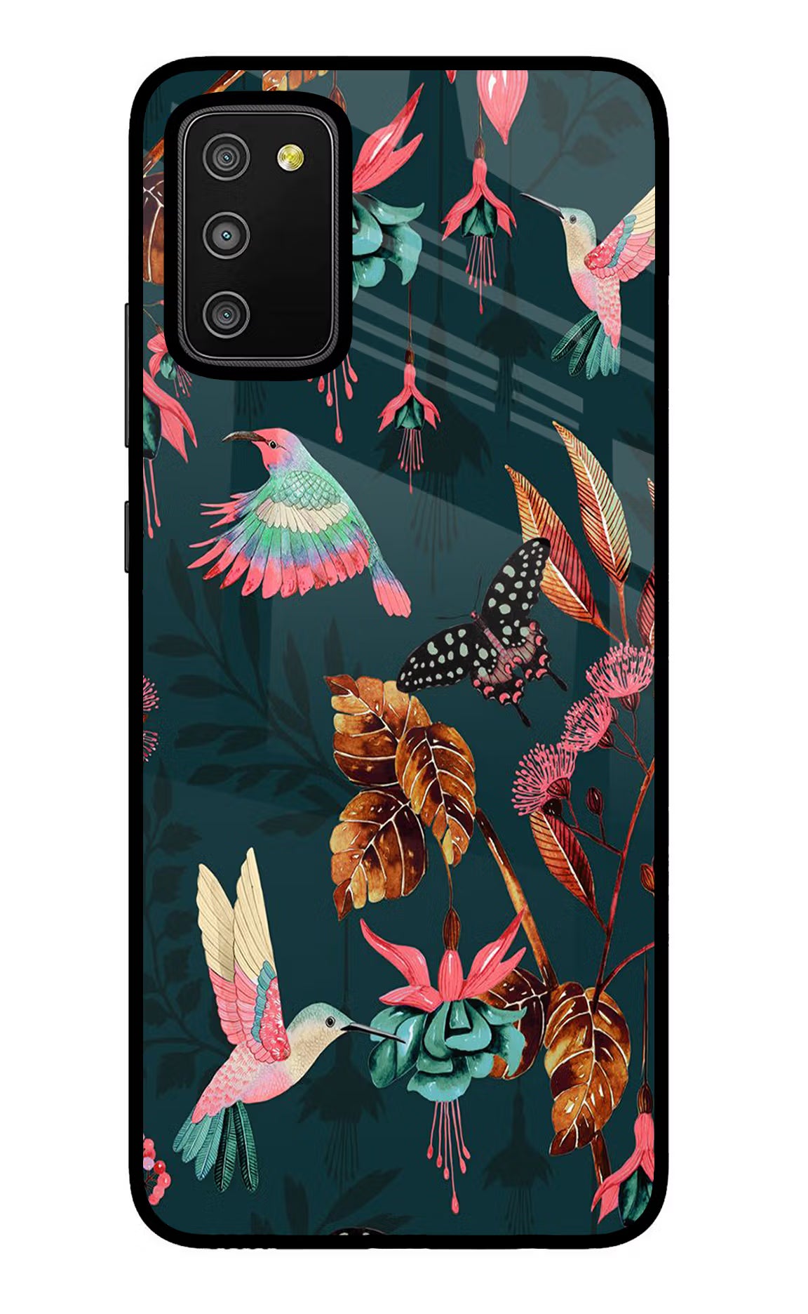 Birds Samsung M02s Glass Case