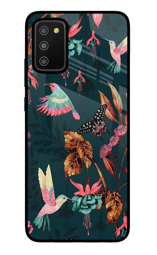 Birds Samsung M02s Glass Case