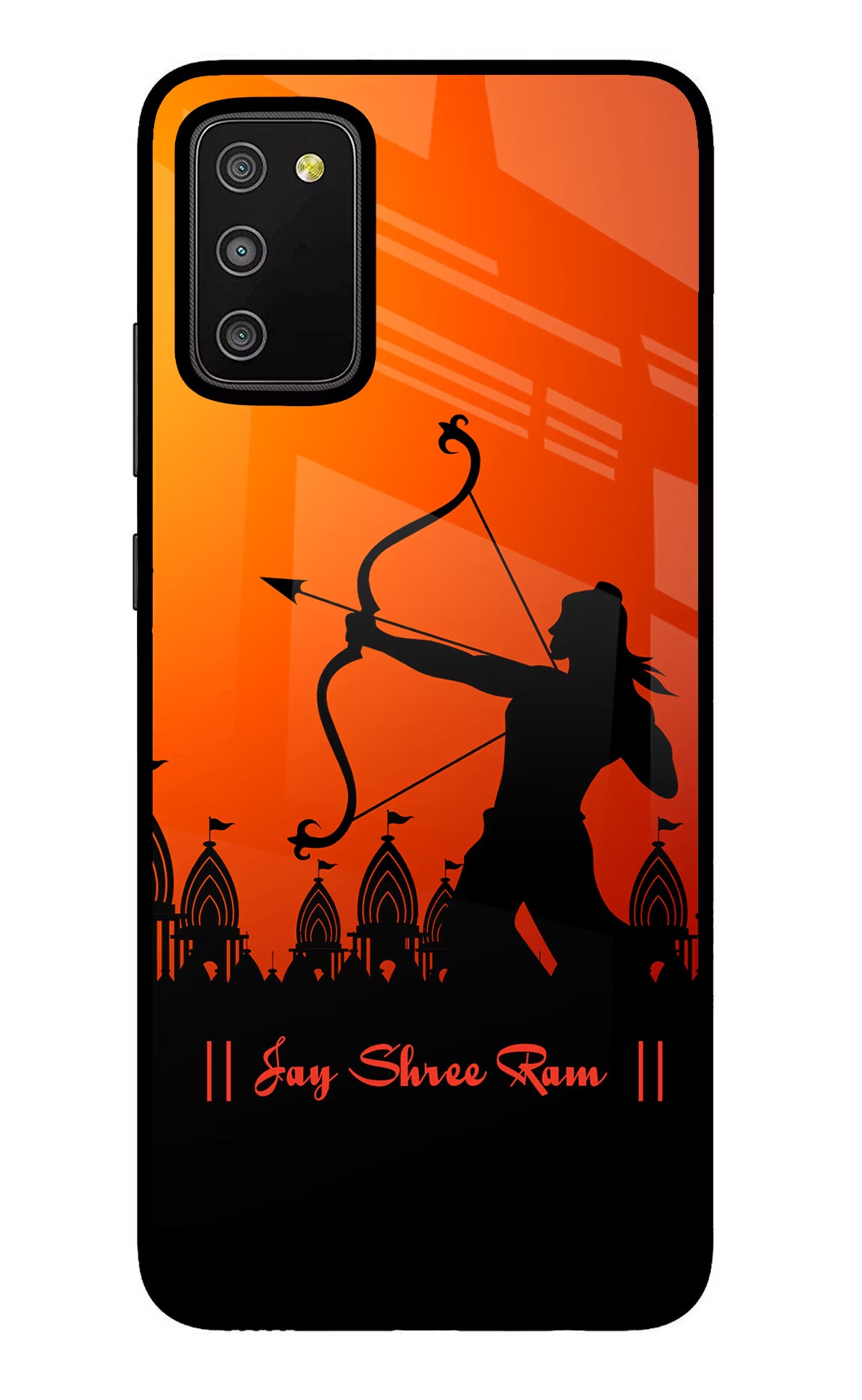 Lord Ram - 4 Samsung M02s Glass Case Back Cover by Casekaro