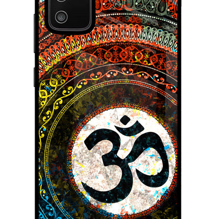 Om Cultural Samsung M02s Glass Case Back Cover by Casekaro