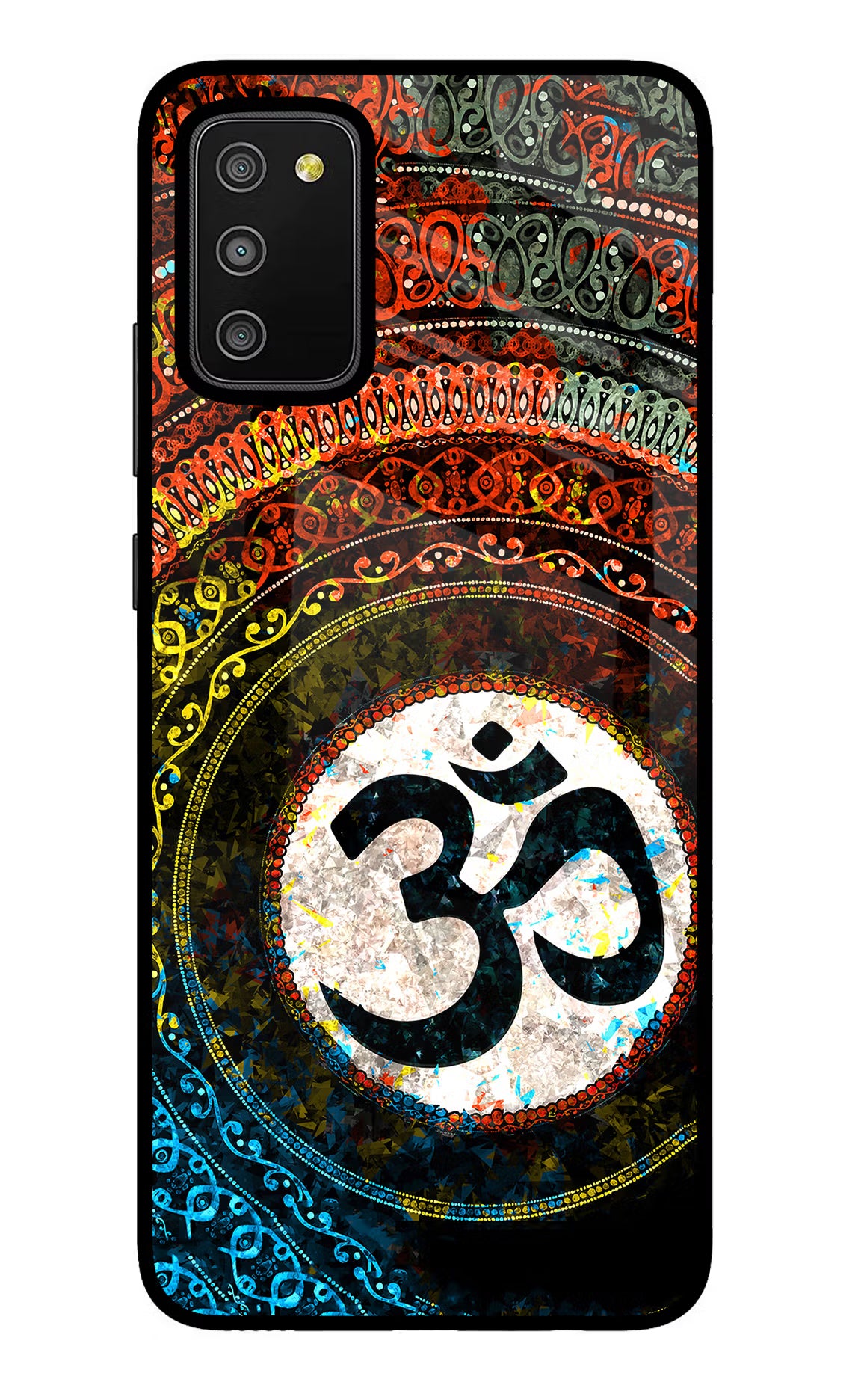 Om Cultural Samsung M02s Glass Case