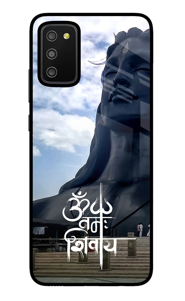 Om Namah Shivay Samsung M02s Glass Case Back Cover by Casekaro