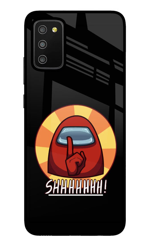 Among Us Shhh! Samsung M02s Glass Case