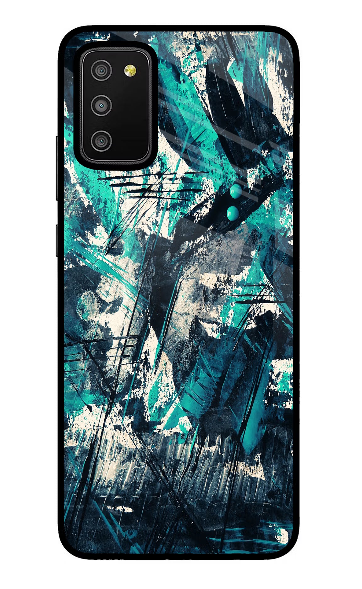 Artwork Samsung M02s Glass Case Back Cover by Casekaro