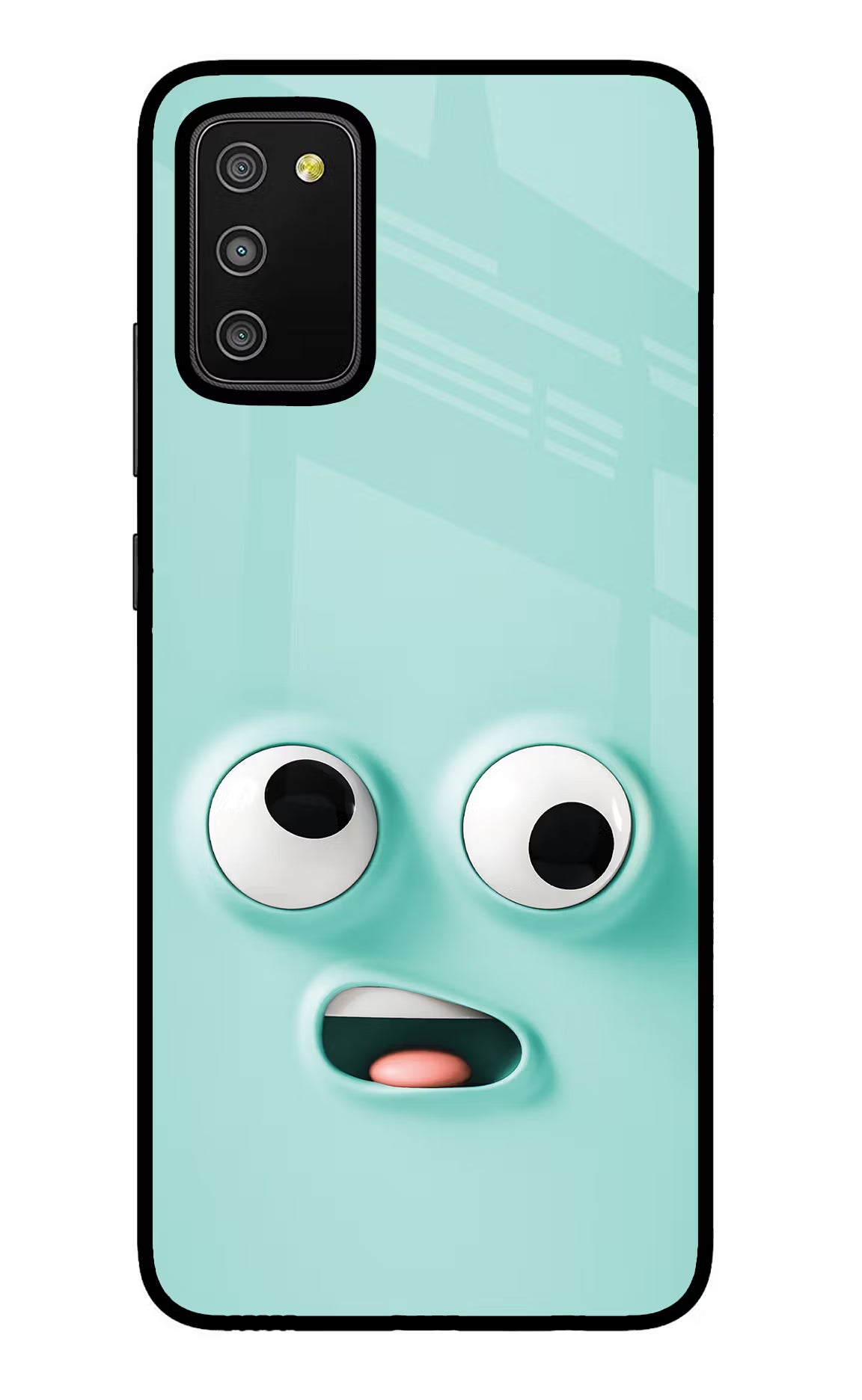 Funny Cartoon Samsung M02s Glass Case Back Cover by Casekaro