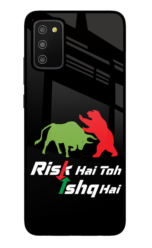 Risk Hai Toh Ishq Hai Samsung M02s Glass Case