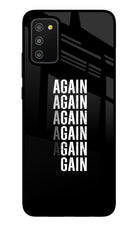 Again Again Gain Samsung M02s Glass Case