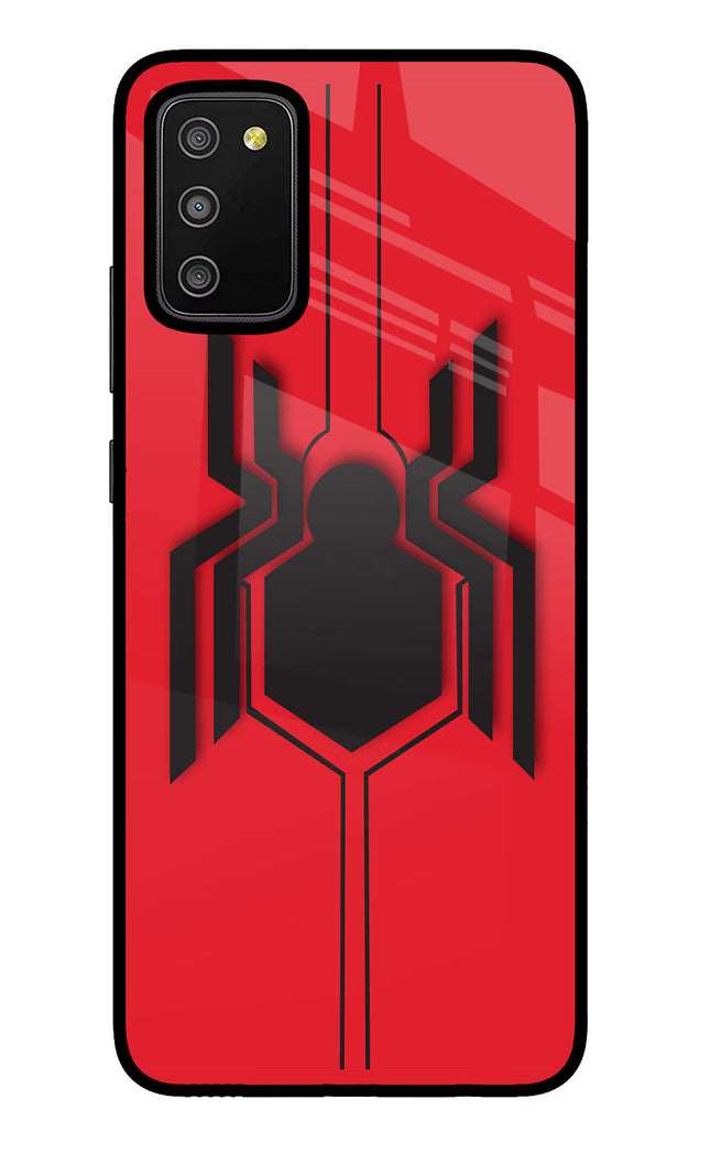 Spider Samsung M02s Glass Case Back Cover by Casekaro