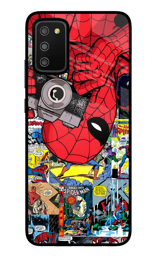 Spider Man Samsung M02s Glass Case