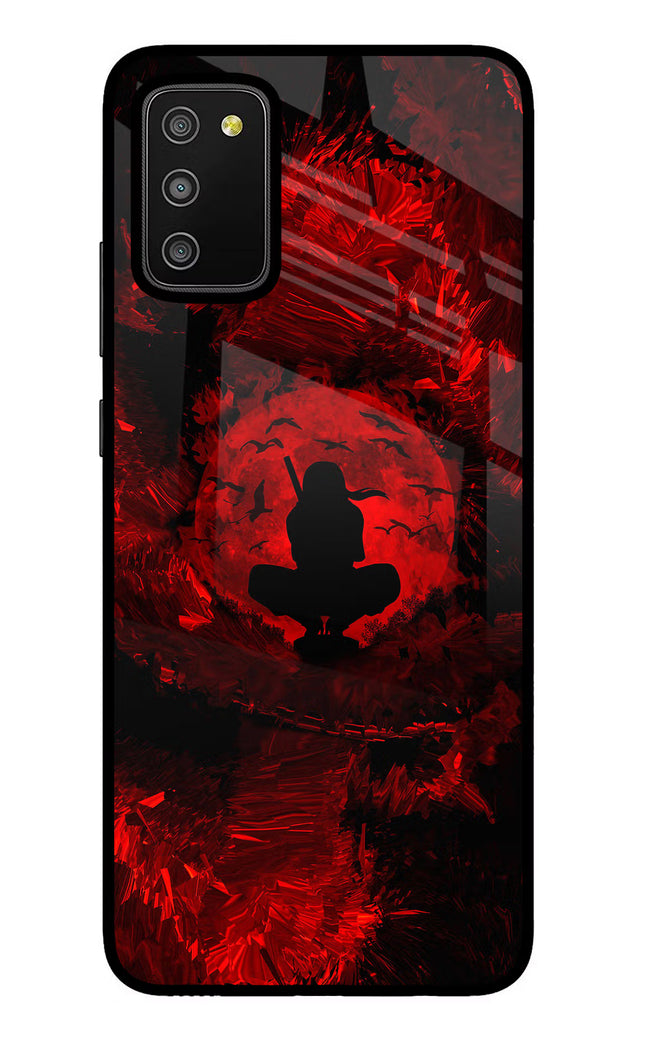 Itachi Uchiha Samsung M02s Glass Case Back Cover by Casekaro