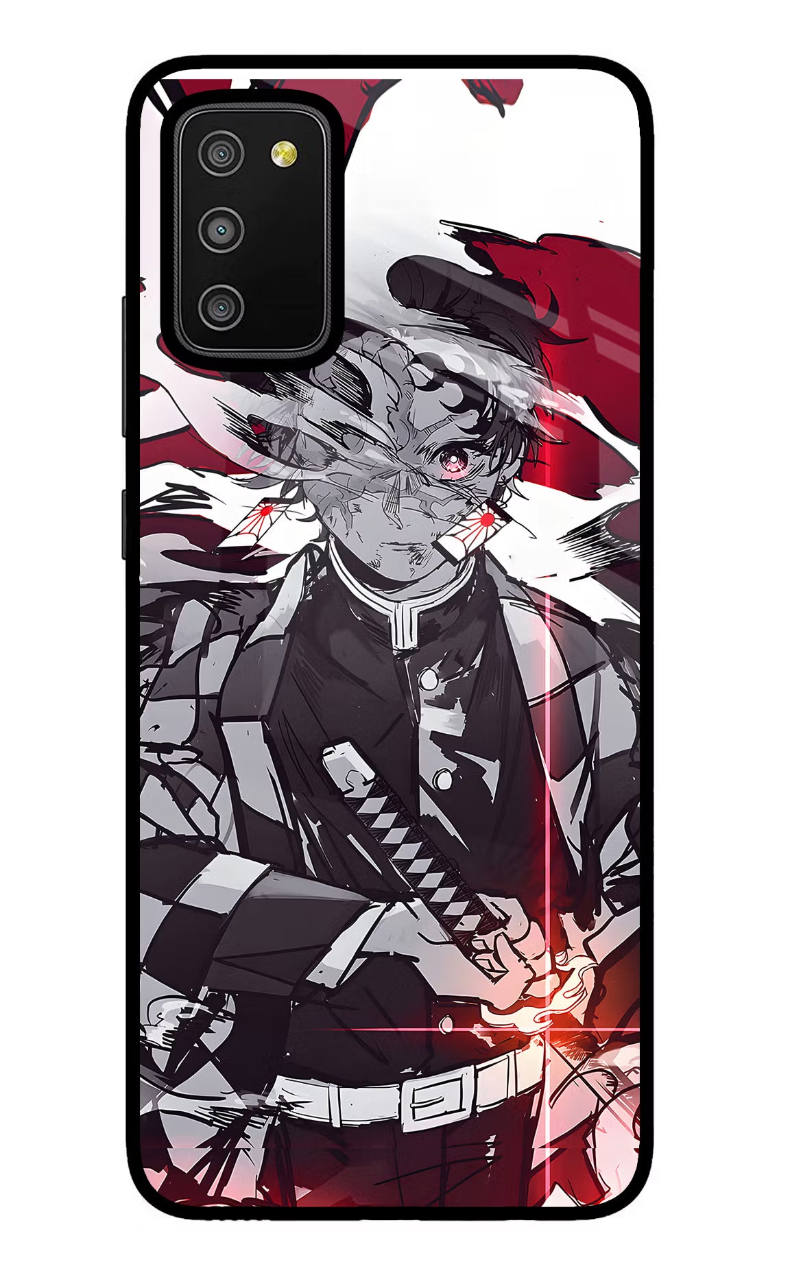 Demon Slayer Samsung M02s Glass Case Back Cover by Casekaro