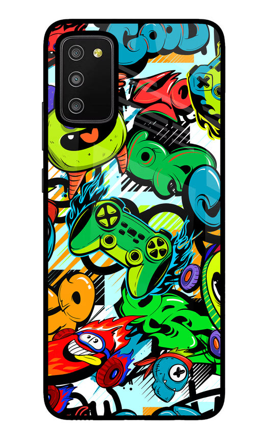 Game Doodle Samsung M02s Glass Case