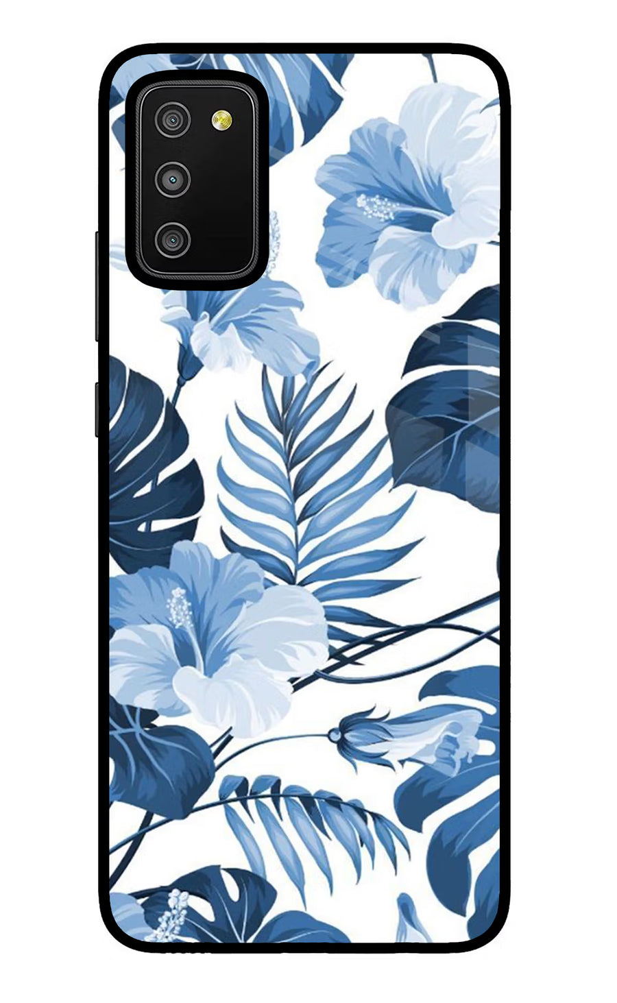 Fabric Art Samsung M02s Back Cover, Glass case