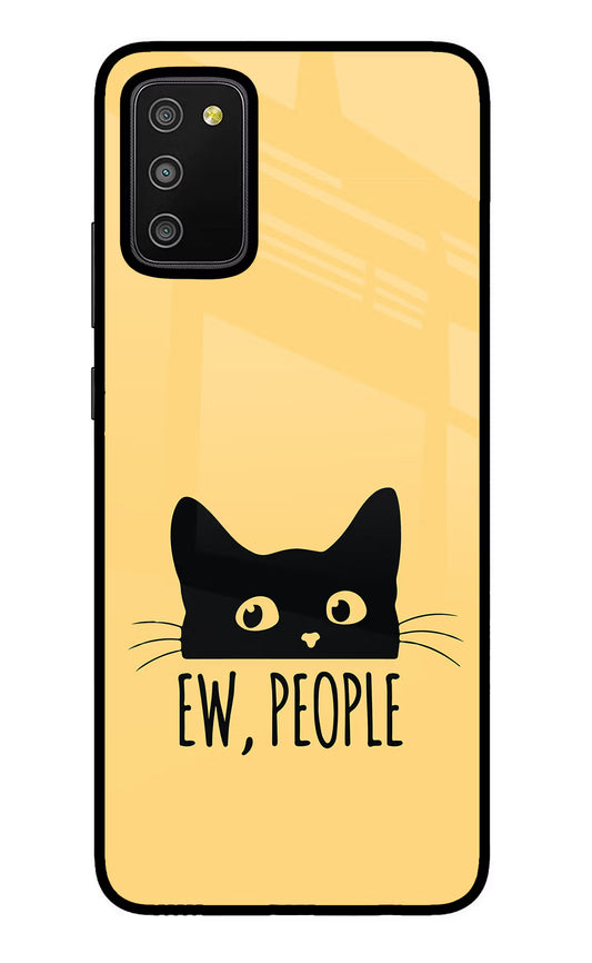 Ew People Catitude Samsung M02s Glass Case