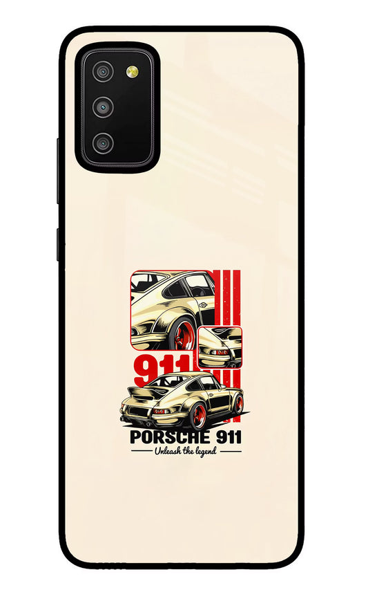 Classic Porsche 911 Samsung M02s Glass Case