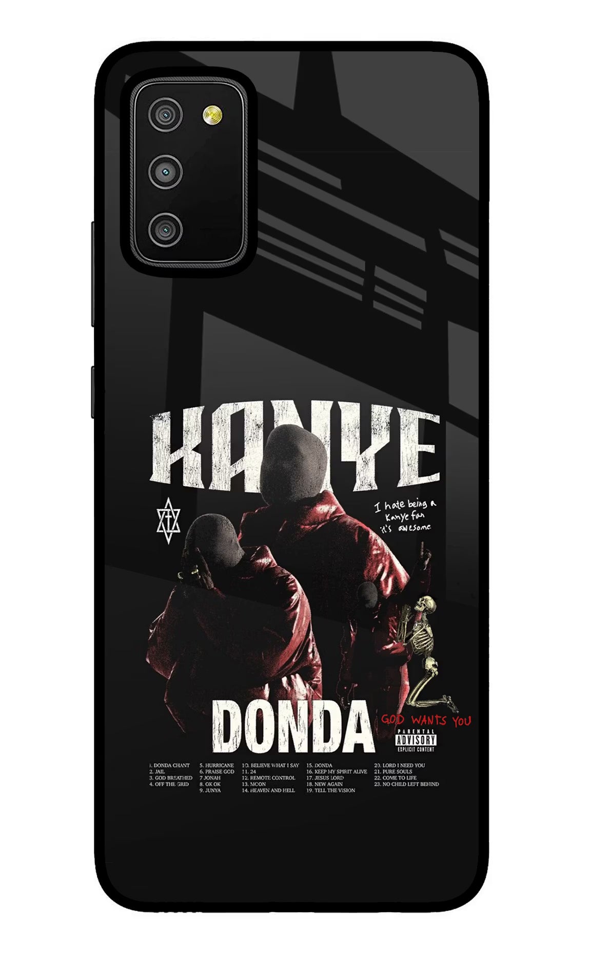Donda Kanye West Samsung M02s Glass Case