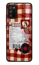 Queen of Disaster Samsung M02s Glass Case