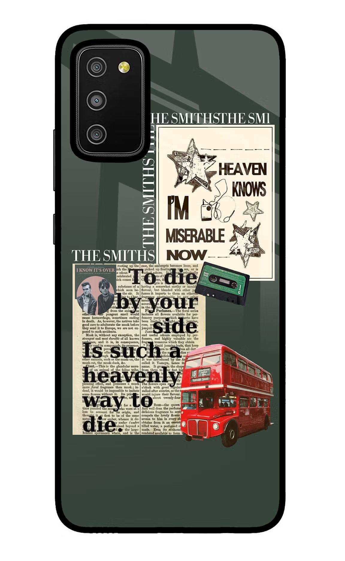 The Smiths Samsung M02s Glass Case Back Cover by Casekaro