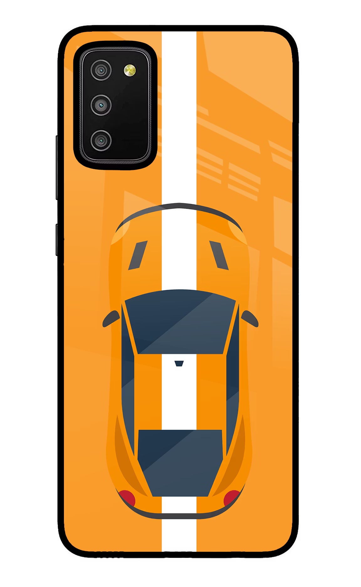 Highway Pursuit Samsung M02s Glass Case Back Cover by Casekaro