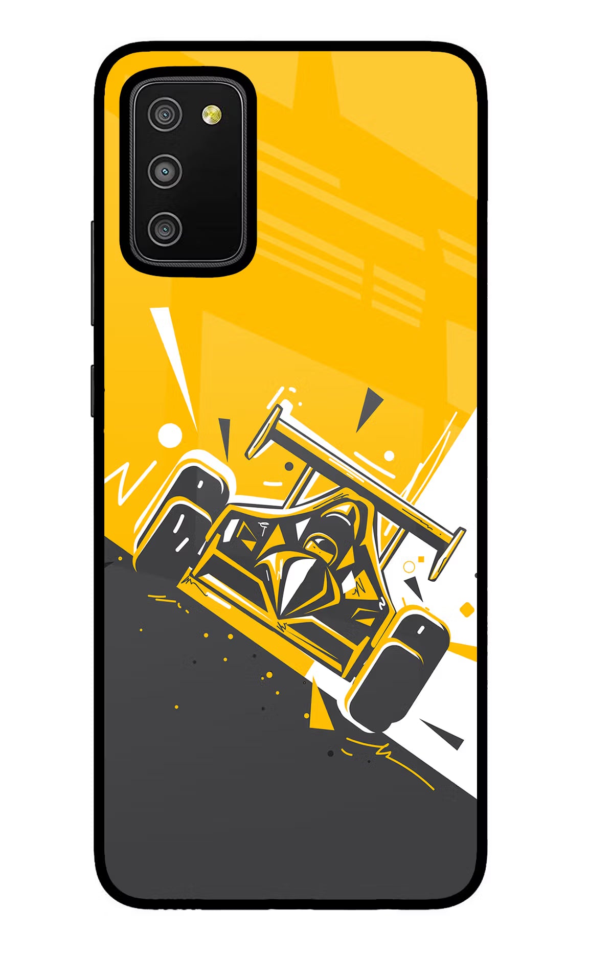 Track King Samsung M02s Glass Case