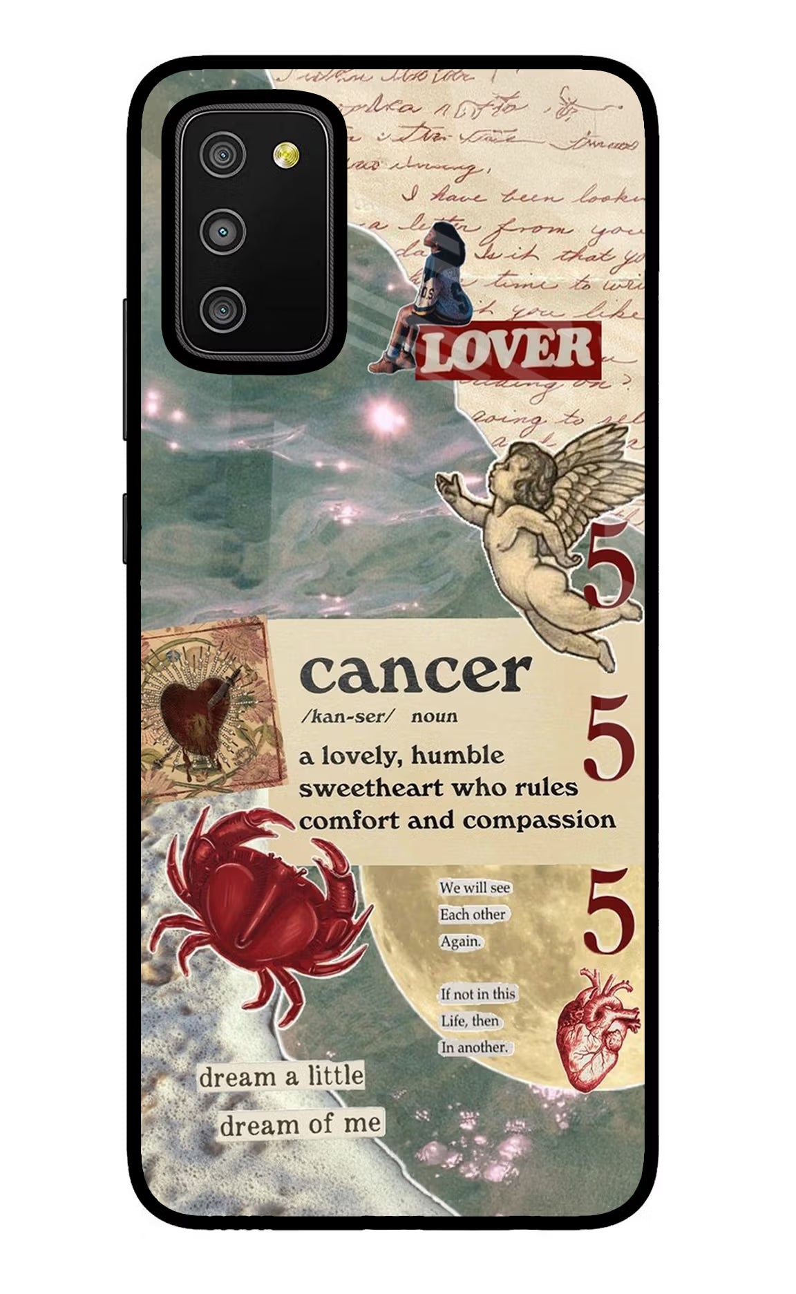 Cancer Zodiac Samsung M02s Glass Case