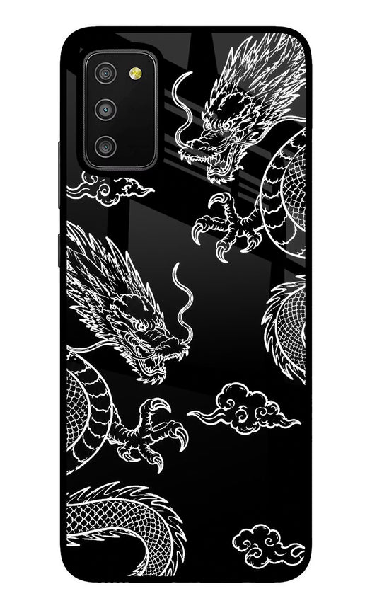 Twin Dragons Samsung M02s Glass Case