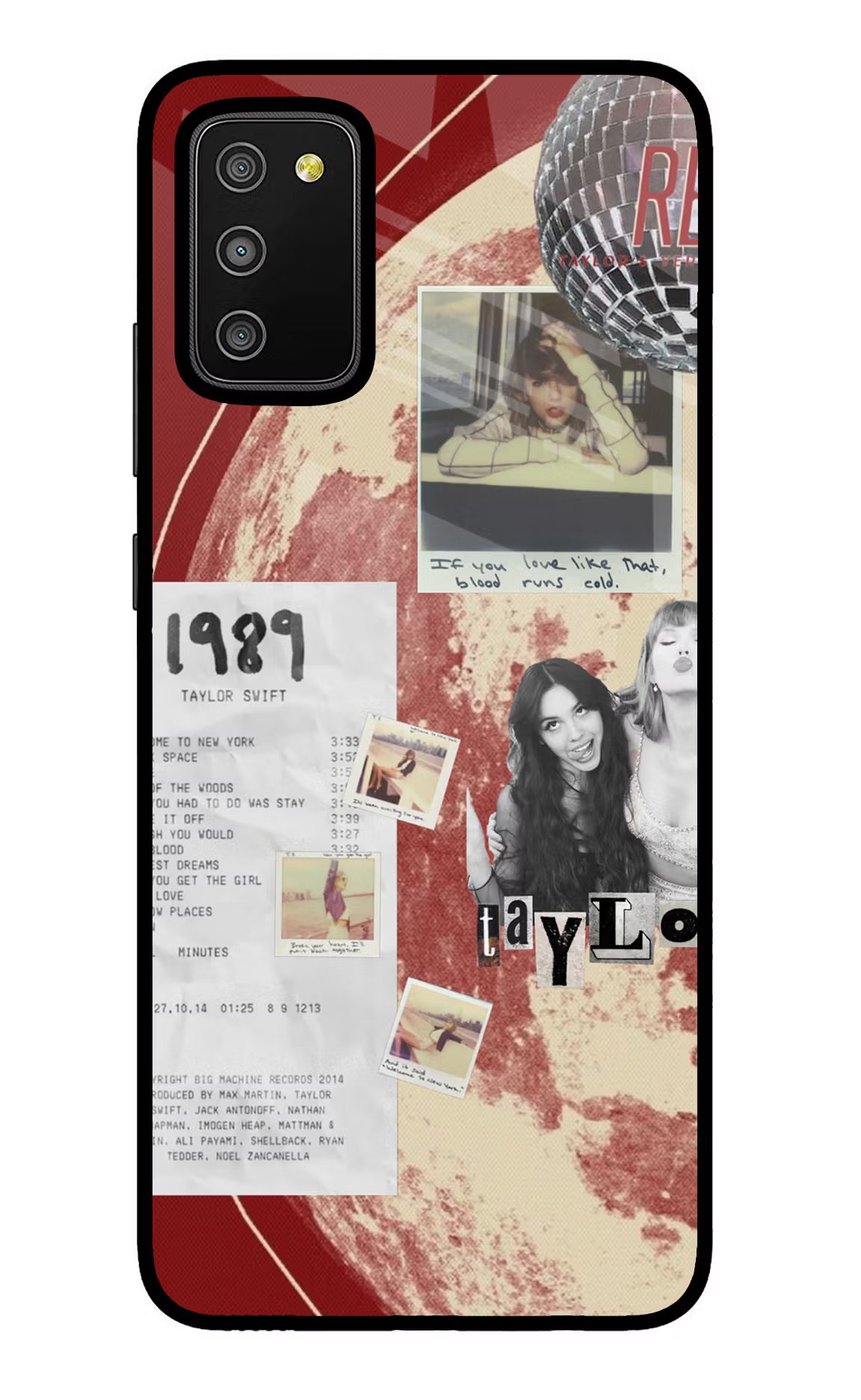 Taylor Swift Samsung M02s Glass Case