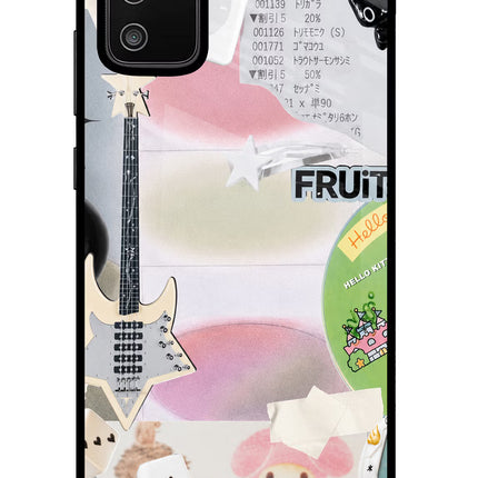 Softcore case Samsung M02s Glass Case Back Cover by Casekaro