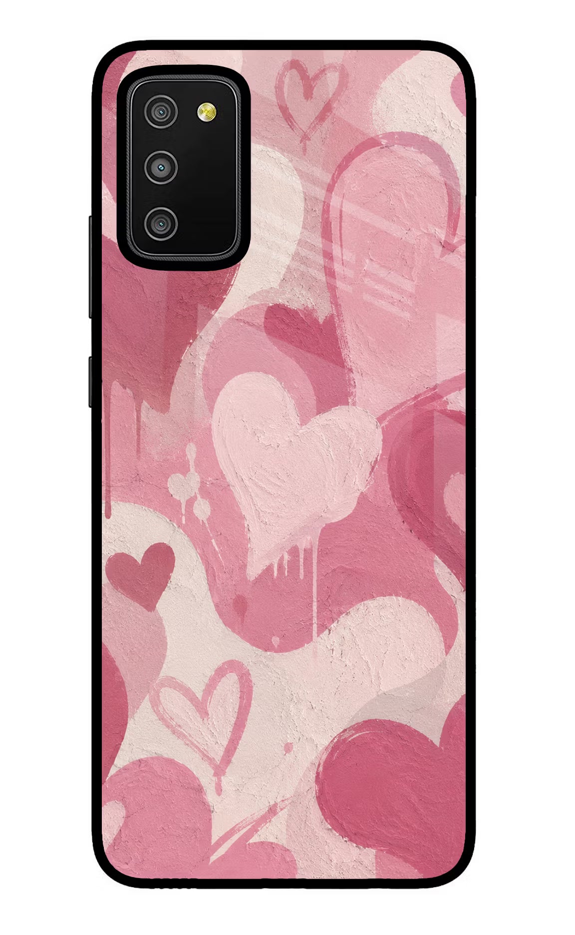 Hearty case Samsung M02s Glass Case Back Cover by Casekaro