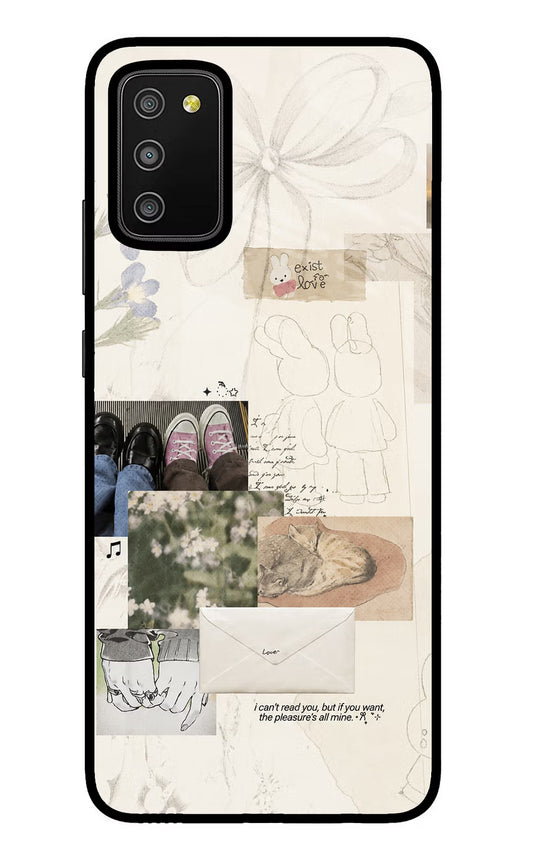 Soft Aesthetic Samsung M02s Glass Case