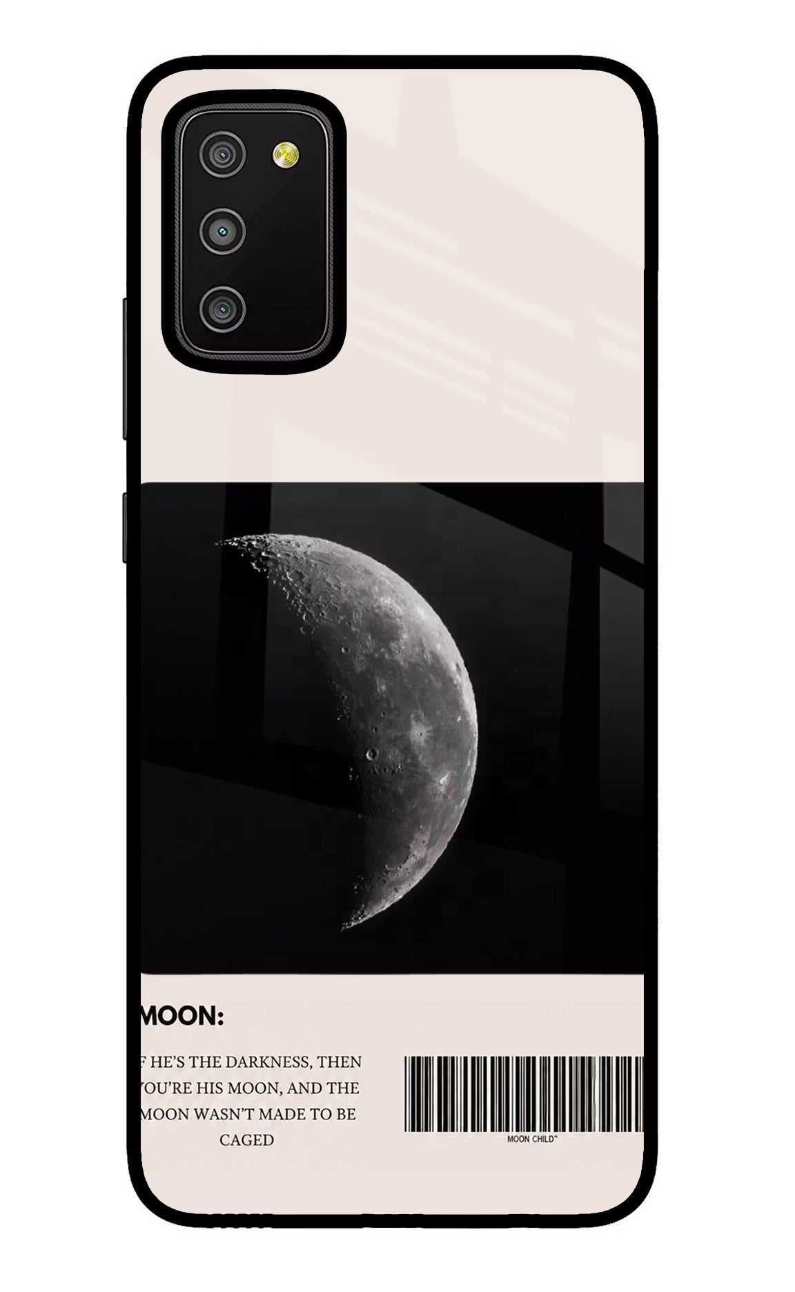 Moon Phase Samsung M02s Glass Case