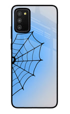 Blue Web Samsung M02s Glass Case