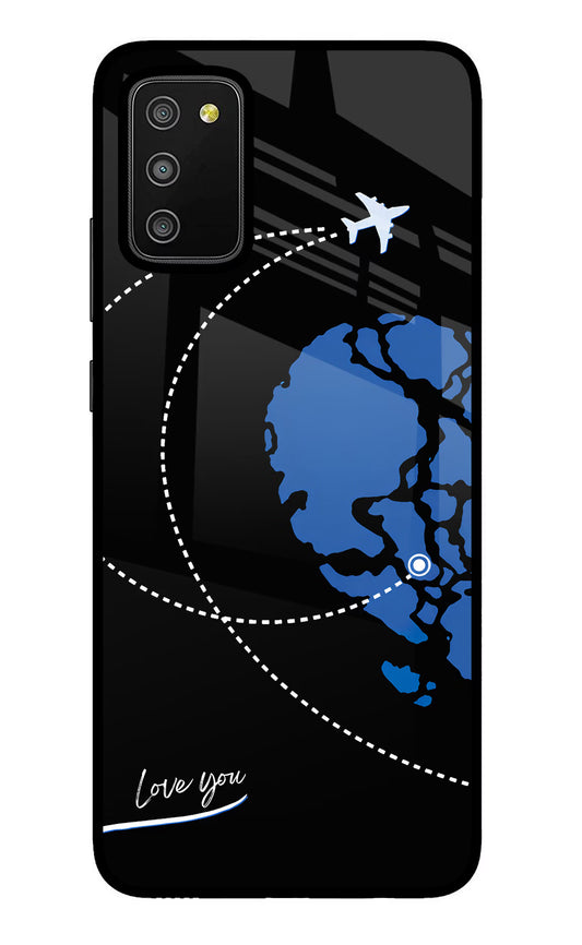 Love Orbit Samsung M02s Glass Case