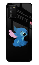 Stitch Crush Samsung M02s Glass Case
