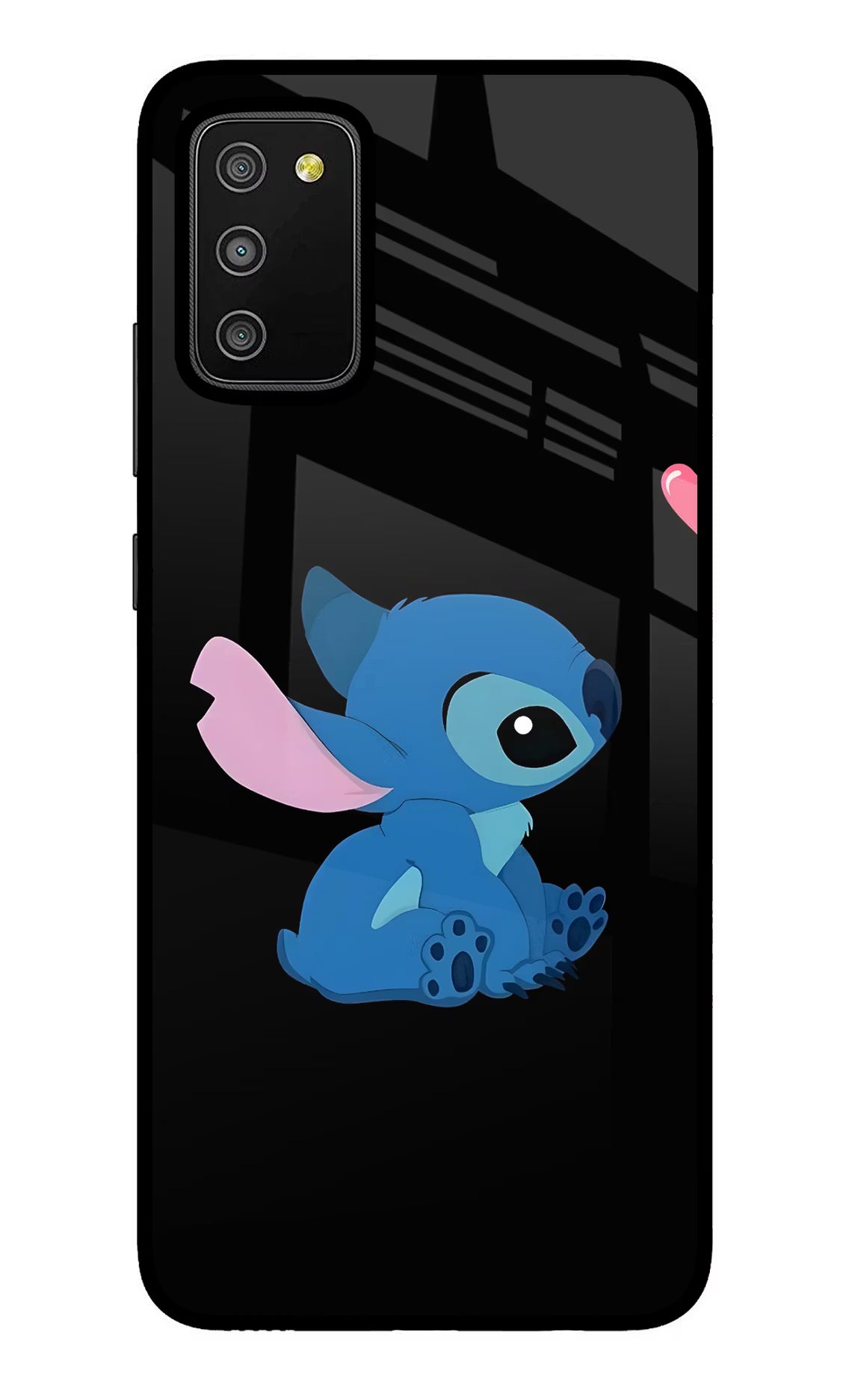 Stitch Crush Samsung M02s Glass Case