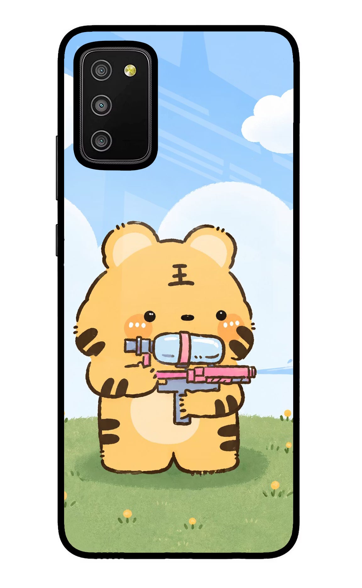 Tiger Treat Samsung M02s Glass Case