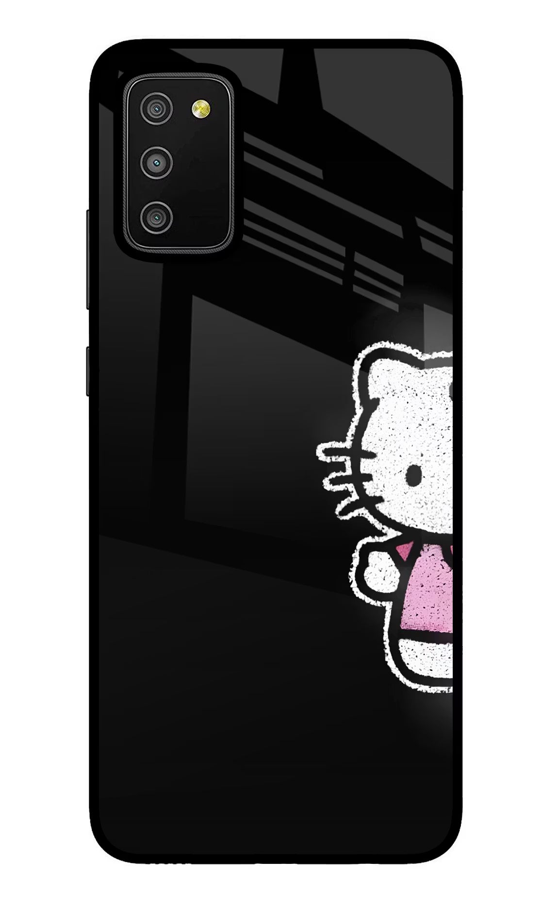 Kitty Charm Samsung M02s Glass Case