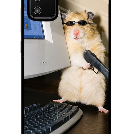 Hacker Hamster Samsung M02s Glass Case