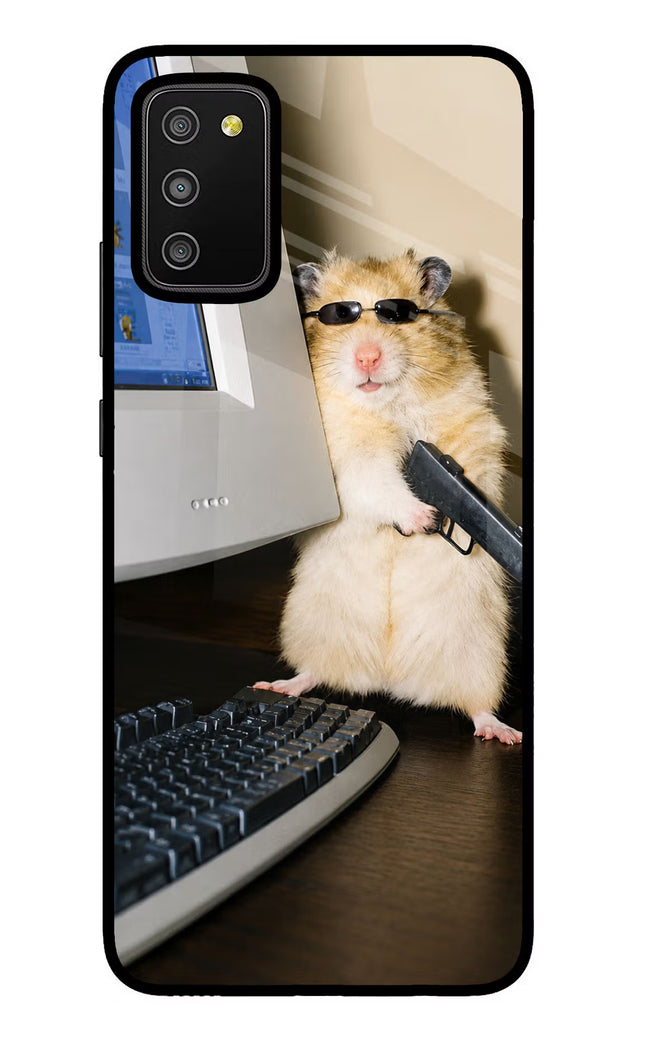 Hacker Hamster Samsung M02s Glass Case