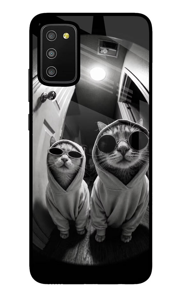 Hood Cats Samsung M02s Glass Case