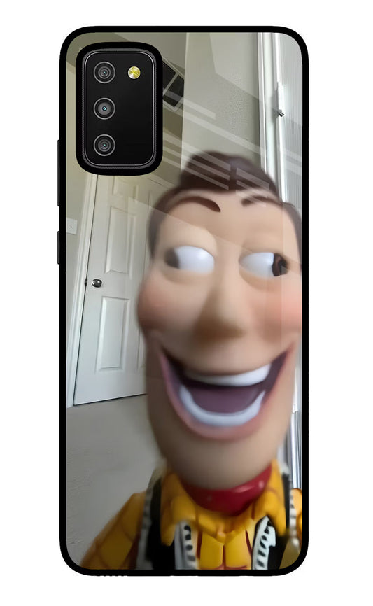 Side Eye Woody Samsung M02s Glass Case