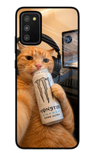 Gamer Cat Energy Samsung M02s Glass Case